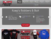 Tablet Screenshot of koepsbait.com